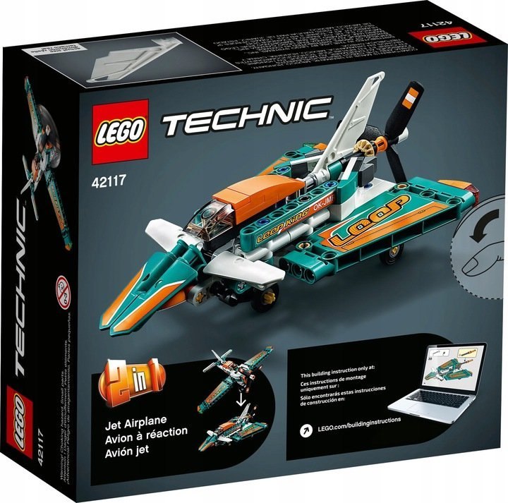 BLOCS DE CONSTRUCTION LEGO 42117 AVION DE COURSE TECHNIC 42117 LEGO